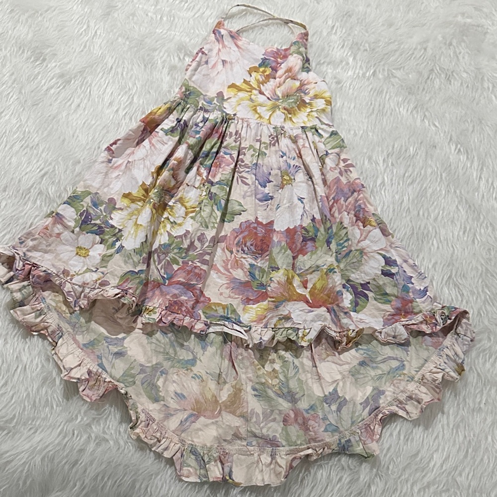 Vintage Source Unknown Floral Kids Dress